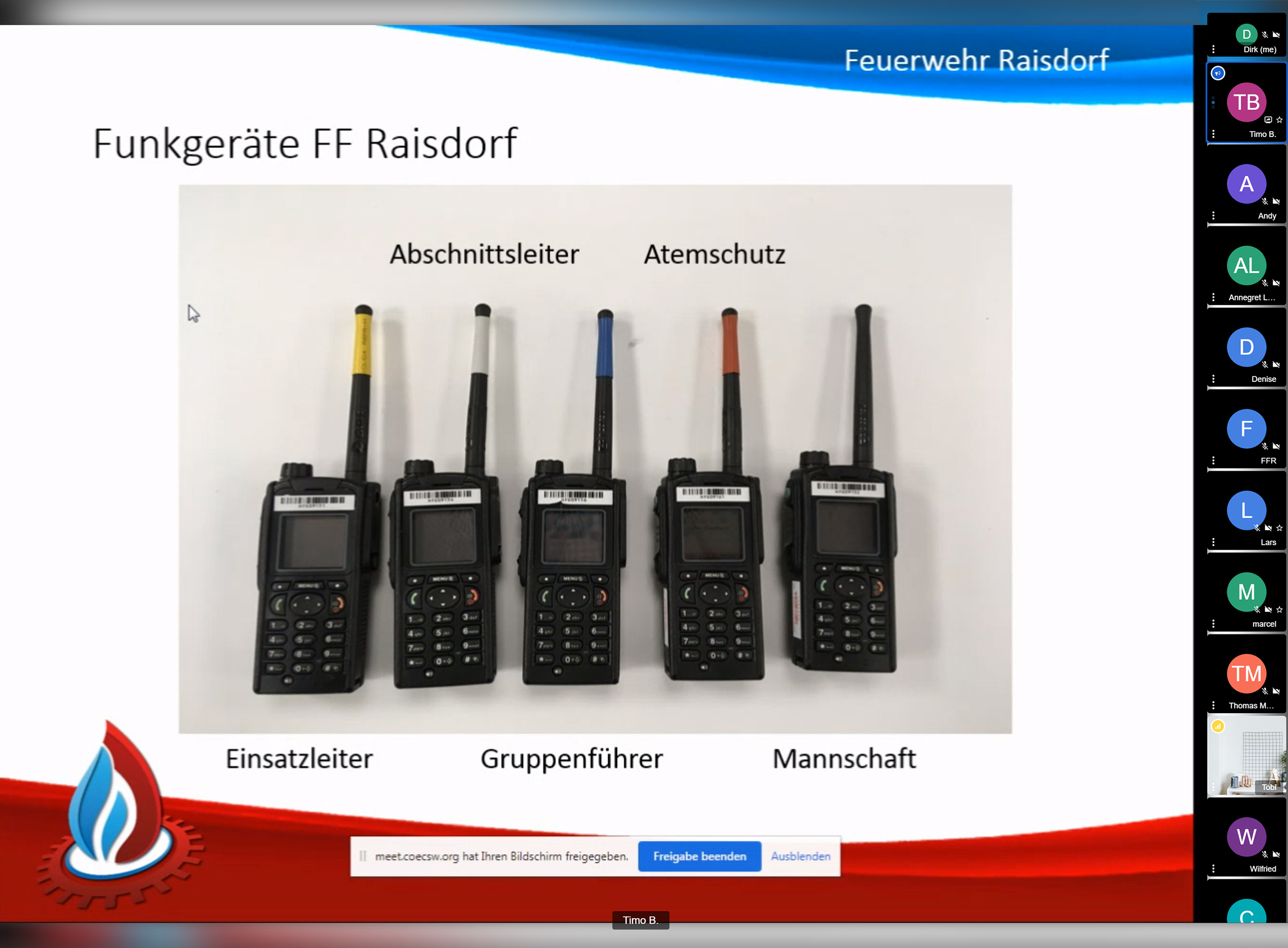 Online Dienstabend Funk